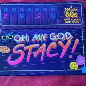 "Oh My God, Stacy! A Totally '80s High School Party Game" board game